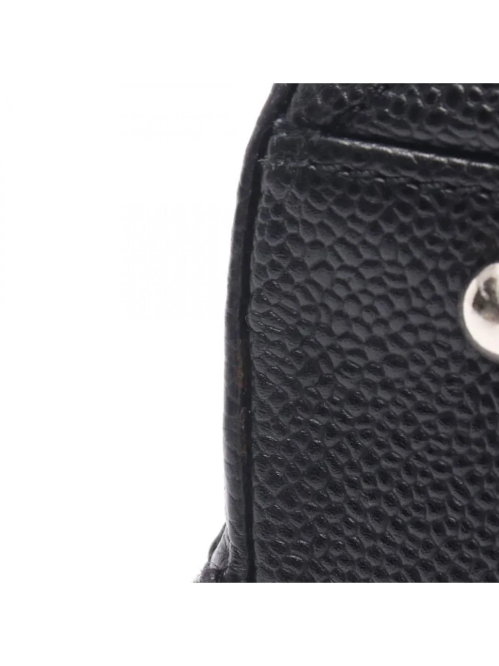 Chanel Tote Quilted Black Caviar Leather